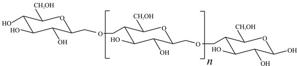 Structural formula of cellulose