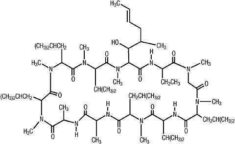 structure of cyclosporine