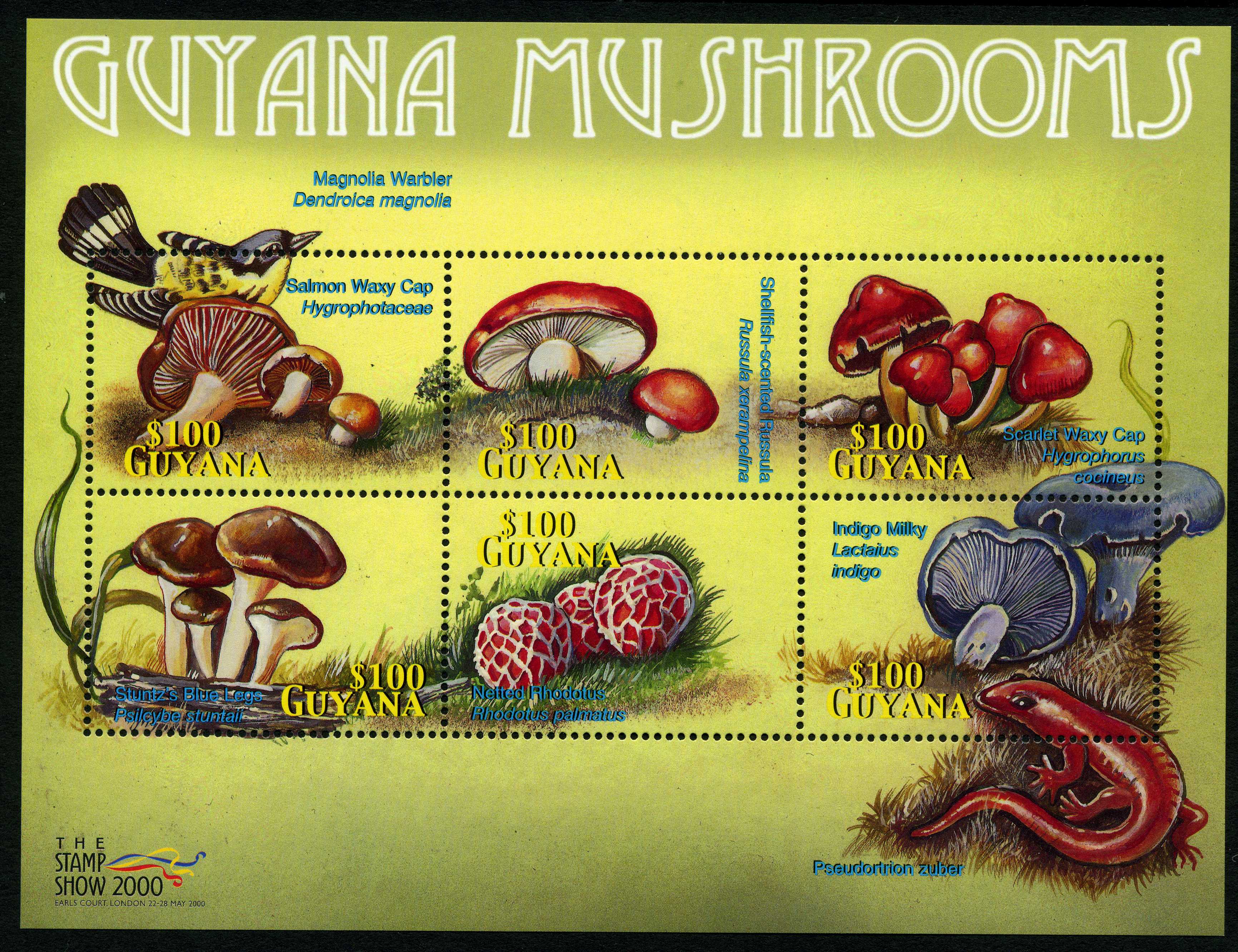 Fungi on Stamps: Guinea to the Isle of Man.