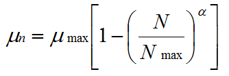 specific growth rate